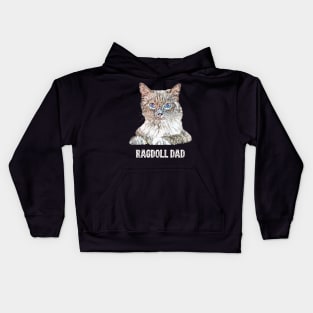 Ragdoll Dad Father's Day Gift Kids Hoodie